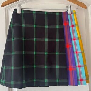 Alice & Olivia Plaid Multicolor Women's Skirt